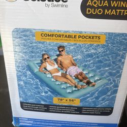 New Two Person Pool Float