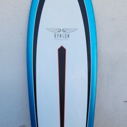 5 Ft 8 H Y N S O N Black Knight Quad Fish Surfboard