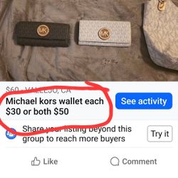 Michael Kors Wallets $30 Each