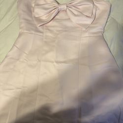 Princess Polly Pink bow mini dress