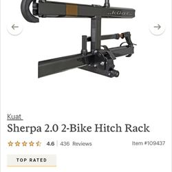 Sherpa 2.0 2-Bike Hitch Rack
