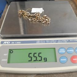 BRACELET  14K  55.5GR .8" CUBAN LINK 