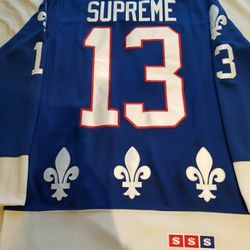 Supreme Fleur De Lis Hockey Top Jersey Royal Size L Large F/w 13 