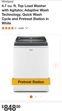Whirlpool washer and dryer