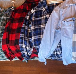 Flannels and Shirts size Small/Medium