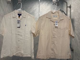 Young men’s linen shirts NWT