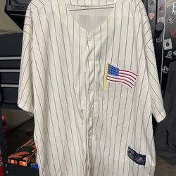 Baseball Jersey With U.S.A. flag 2X