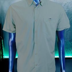Ted Baker Button Down Shirt Mens Size 4 Large Mint Green