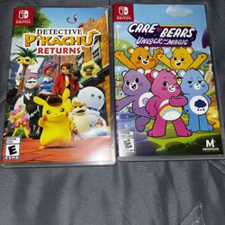 Nintendo Switch Games Detective Pikachu Returns, And Care Bares Unlock The Magic  
