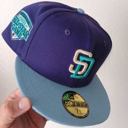 7 3/4 San Diego Padres New Era 59Fifty 1992 All-Star Game Fitted Hat Purple/Blue