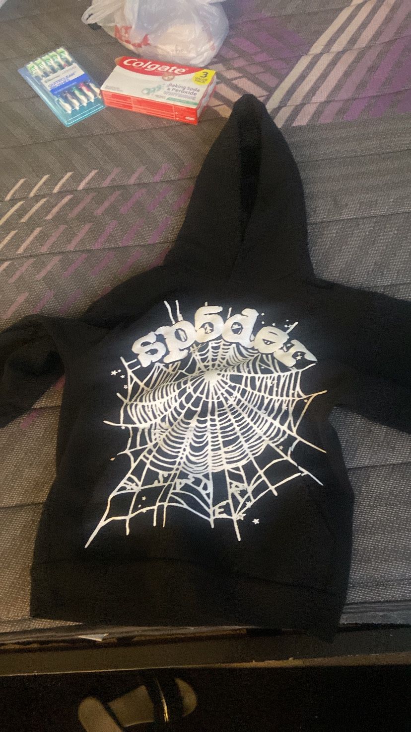 Brand New Black N White Sp5der Hoodie