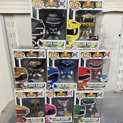 Power Rangers Funko Pop Collection - 8 Piece Set (Vaulted & Exclusives)