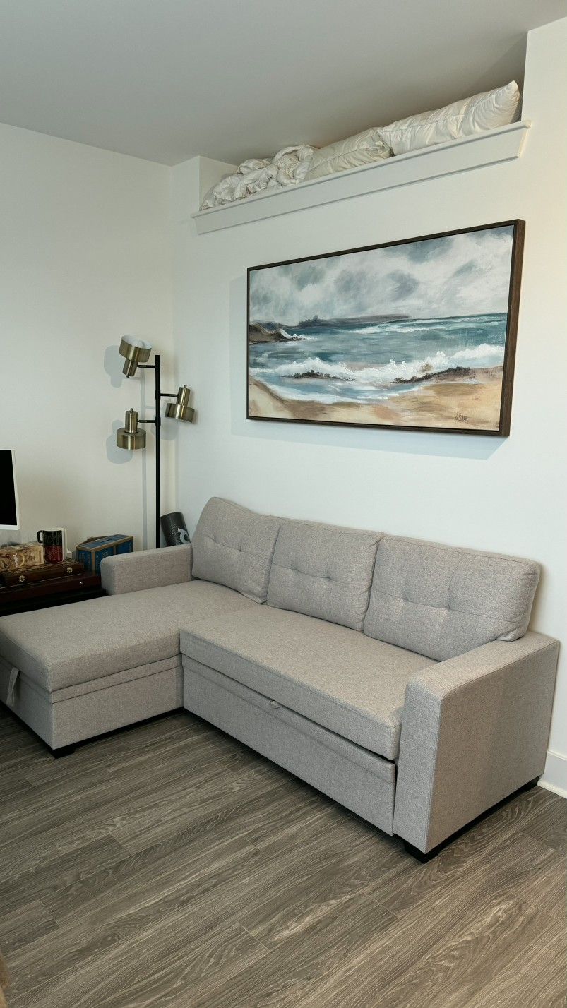 Jinalyn Upholstered Sectional Sofa Bed With Storage