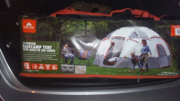 Ozark Trail 12 Person Basecamp With Built In Led Lights For Sale