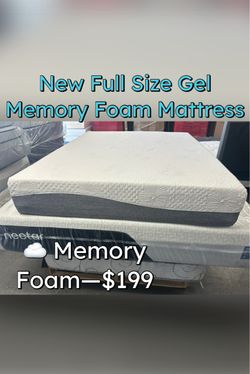 New Full Size Gel Memory Foam Mattress