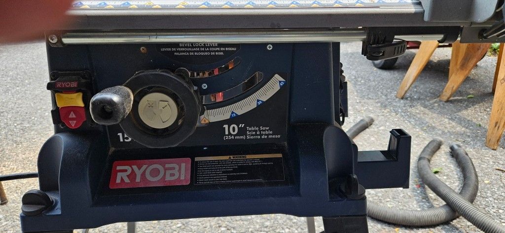 Ryobi 10" 15 amp Table Saw