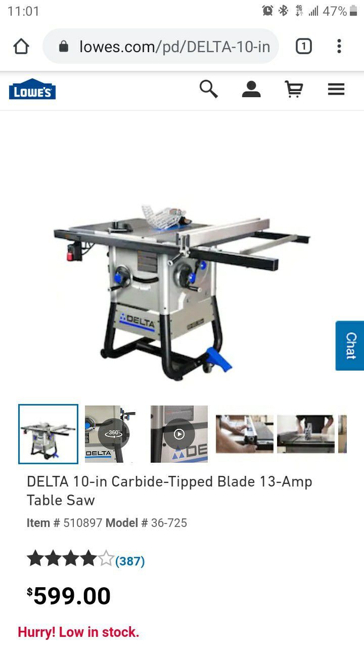 DELTA table saw