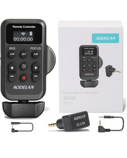 Wireless Camcorder Lanc Zoom Controller, Wired Remote Control with 2.5mm Jack Cable, IRIS, Focus, Video Recording and Zoom Commander with Lanc or Remo