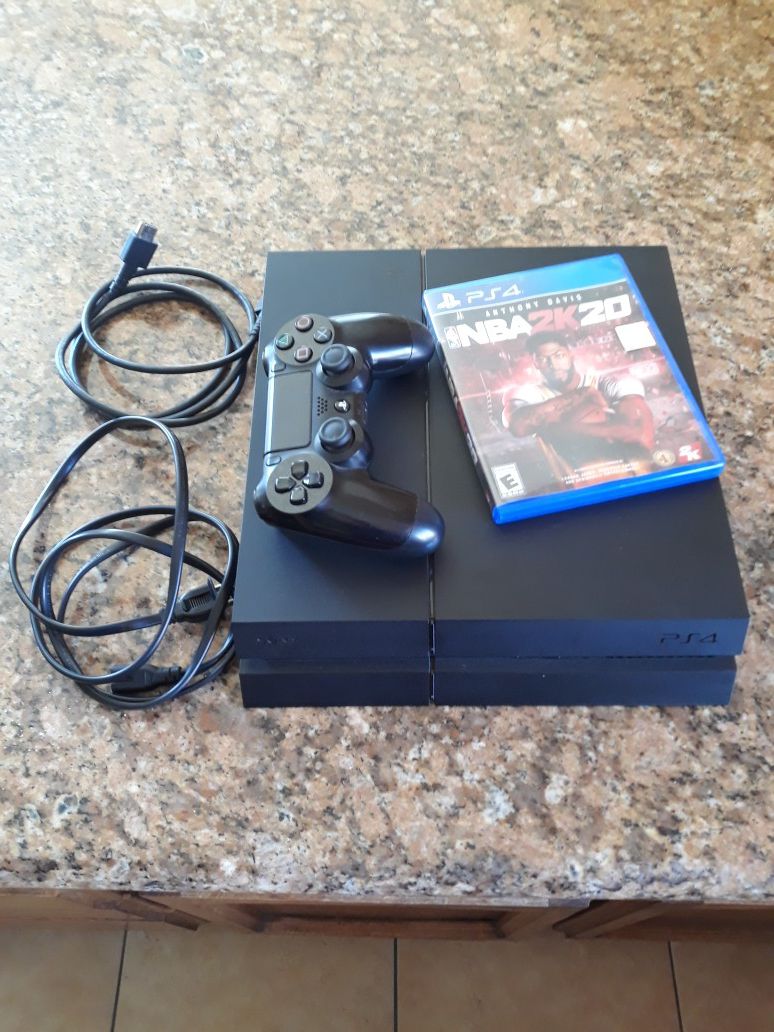 PS4 500GB w/ controller and NBA 2k20
