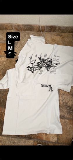 White Graphic T-Shirt Size L/M