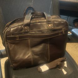 Beautiful Leather Wilson Computer Bag Briefcase Bookbag 
