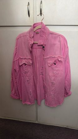 Pink over sized jacket