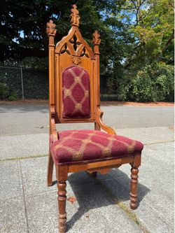 Gothic revival high back chair