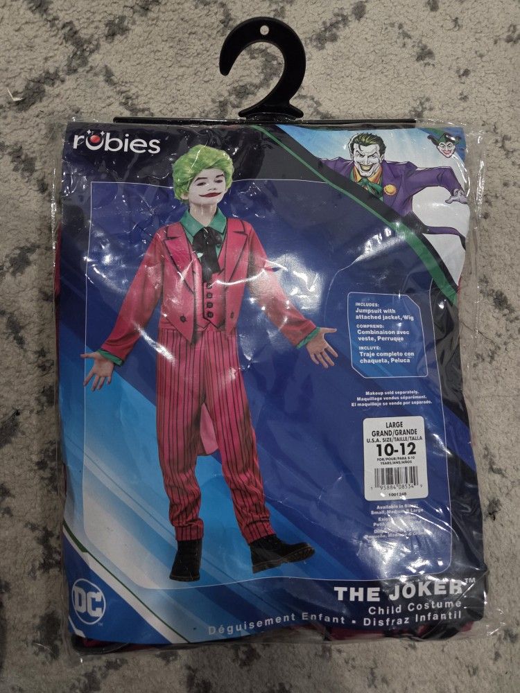 Rubies Boy's Batman Classic ('66) Boy's Joker Deluxe Costume Jumpsuit and Wig