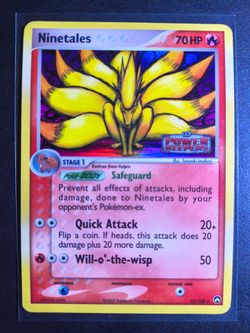 Ninetales 19/108 EX Power Keepers Pokémon Card
