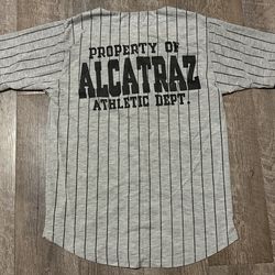 Vintage Alcatraz Inmate Baseball Jersey size Small