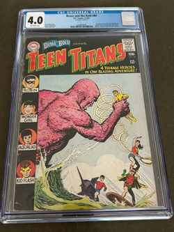 Brave And The Bold #60 CGC 4.0 1st Appearance Wonder Girl Donna Troy 2nd Teen Titans Kid Flash Robin Aqualad