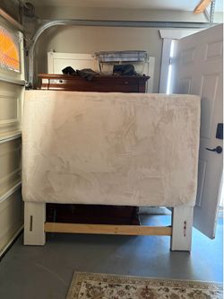 Plush queen bed frame