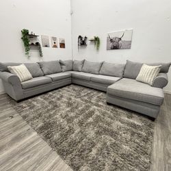 Gray Sectional Couch - Free Delivery 