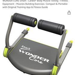 WONDER CORE Smart : Cardio+ Body Muscle Toning - Fitness Equipment - Muscles Building Exercises- Compact & Portable with Original Training App & Fitne