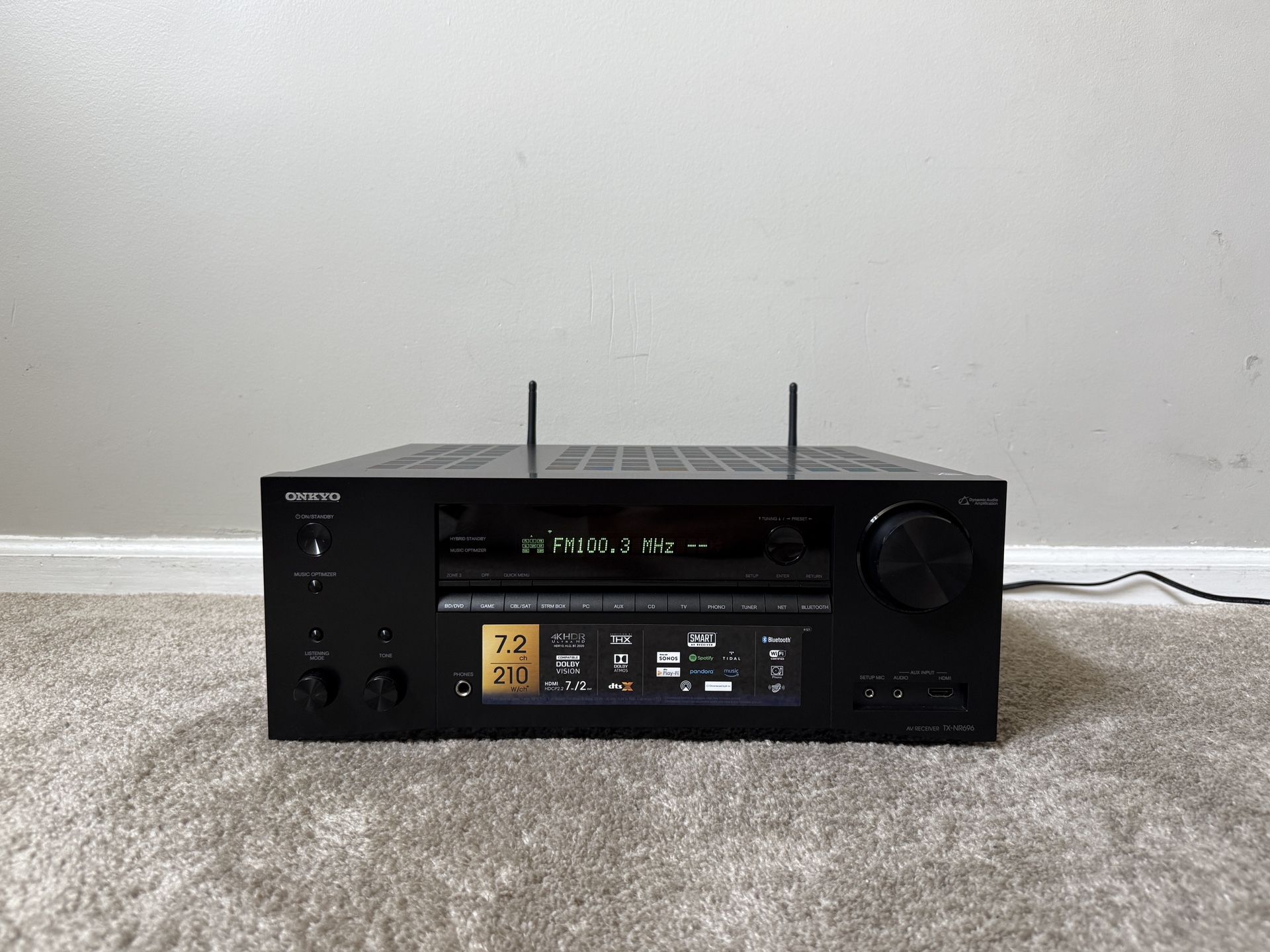 Onkyo TX-NR696 7.2 4K Ultra HD Bluetooth WiFi Home Theater Surround Receiver