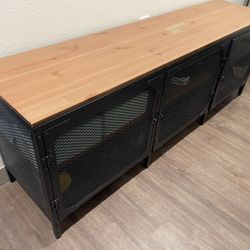 Metal & Wood Shelving Unit - IKEA, FJÄLLBO