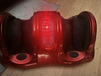 Shiatsu foot massager works great nothing wrong with it. It’s nice and clean. Excellent for those who work on their feet.