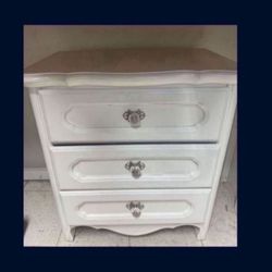 White Night Stand Dresser 