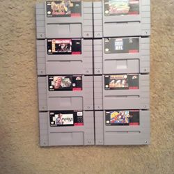 Eight Super Nintendo Games 