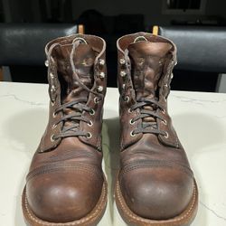 Amber Size 7 Red Wing Iron Ranger Boots 