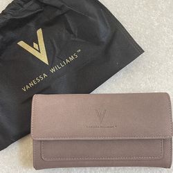 Vanessa Williams Suede Wallet FAWN 