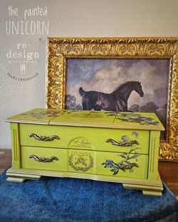 Bright refinished jewelry box