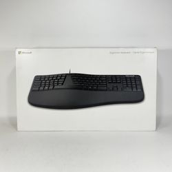 SEALED Microsoft Ergonomic Wired USB Keyboard ~ Black LXM-00001 ~ Model 1878