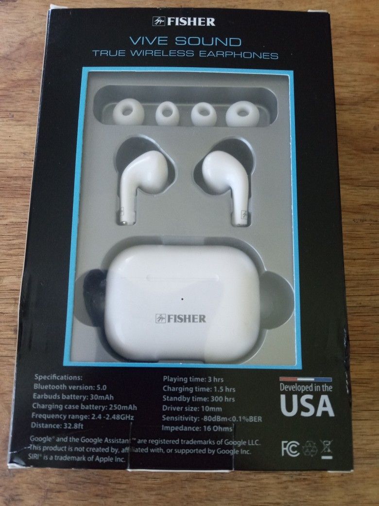 FISHER EARBUDS WIRELESS BLUETOOTH