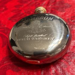 Jameson Irish Flask W/Brass Screw Top 4 Oz