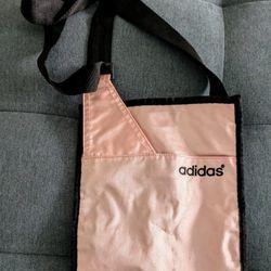 Adidas small adjustable tote bag pink shimmer wipeable