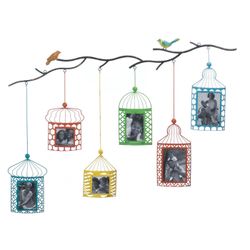 BIRDCAGE PHOTO FRAME DECOR
