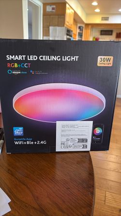 Smart Led Ceiling Light W/ 16 Million Colors 