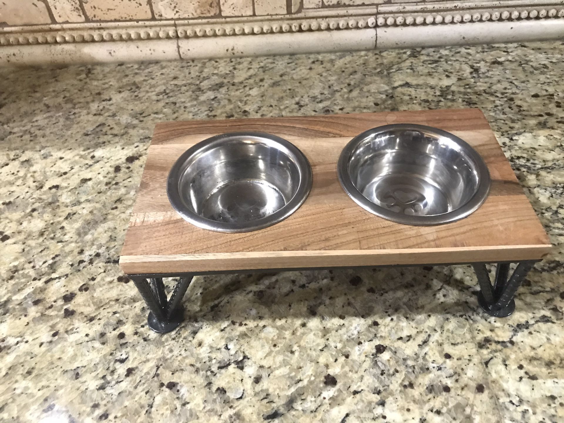 Dog water and food bowl