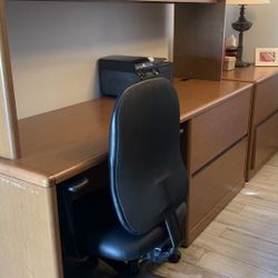 Desk And File Cabinet 